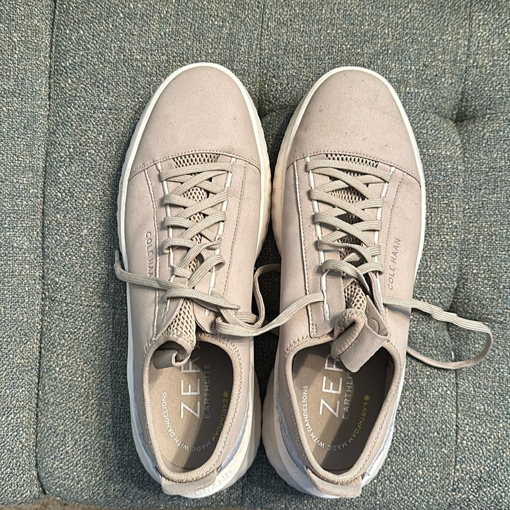 Cole Haan Zero Grand Earthlite Men's Wide Fit Tan Leather Lace Up Sneakers 10.5